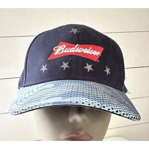 Budweiser Beer - Folds of Honor SnapBack Hat Blue/Camouflage.